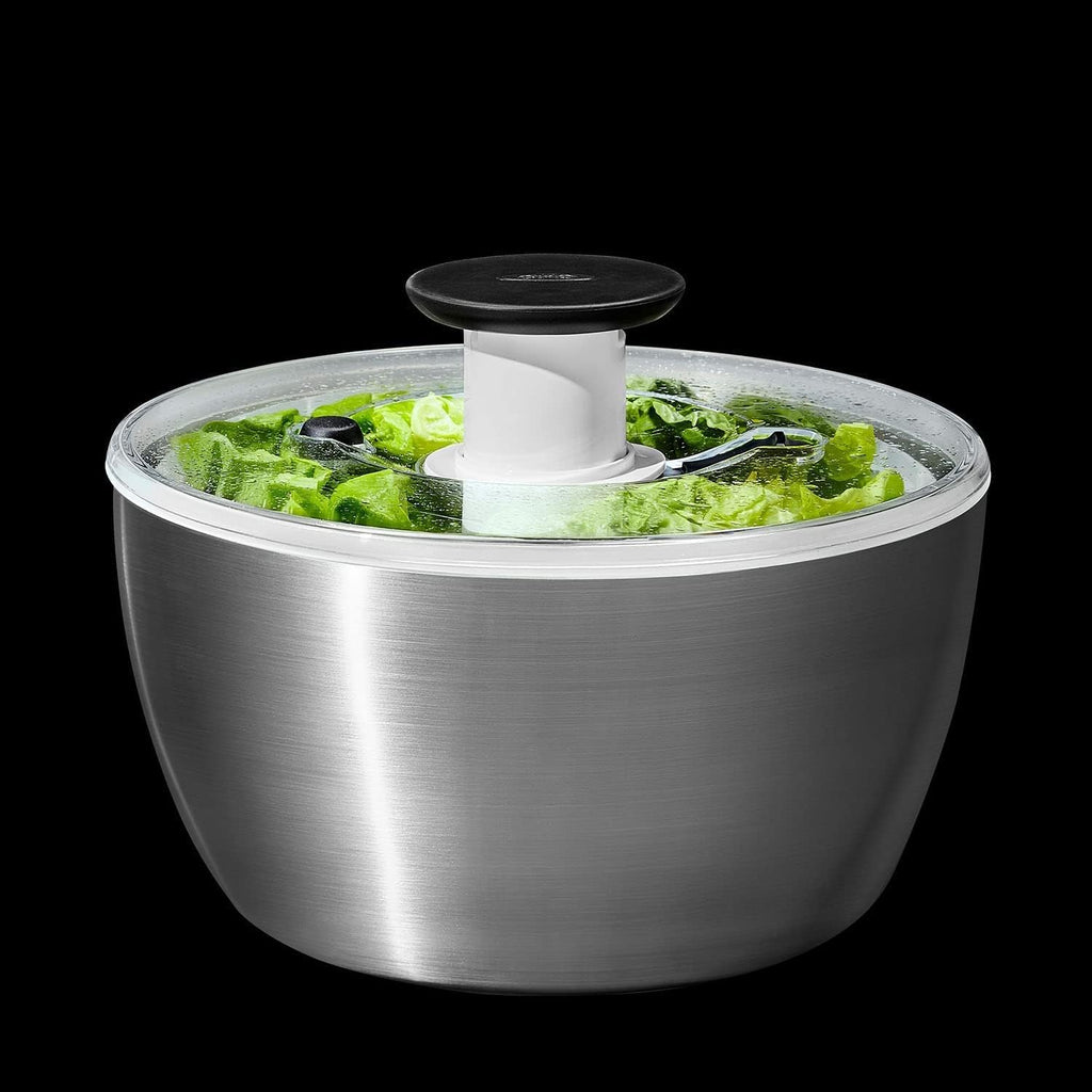6.34 Qt Stainless Steel Salad Spinner G136824