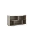 Toddler 5-Compartment Wooden Storage Cubby Shelf, 46" W x 23.5" H, Maple Y86282