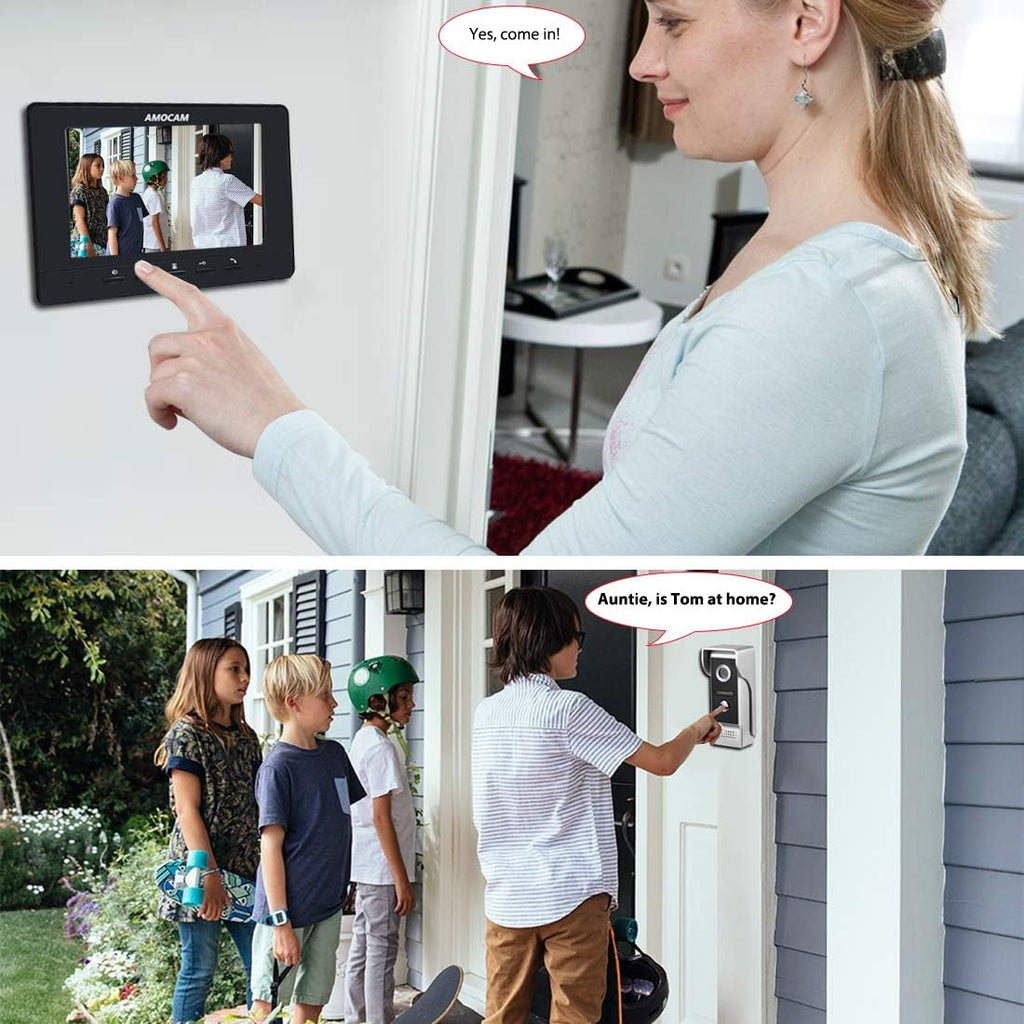7 Inches Wired Video Door Phone with IR Night Vision Camera R9009