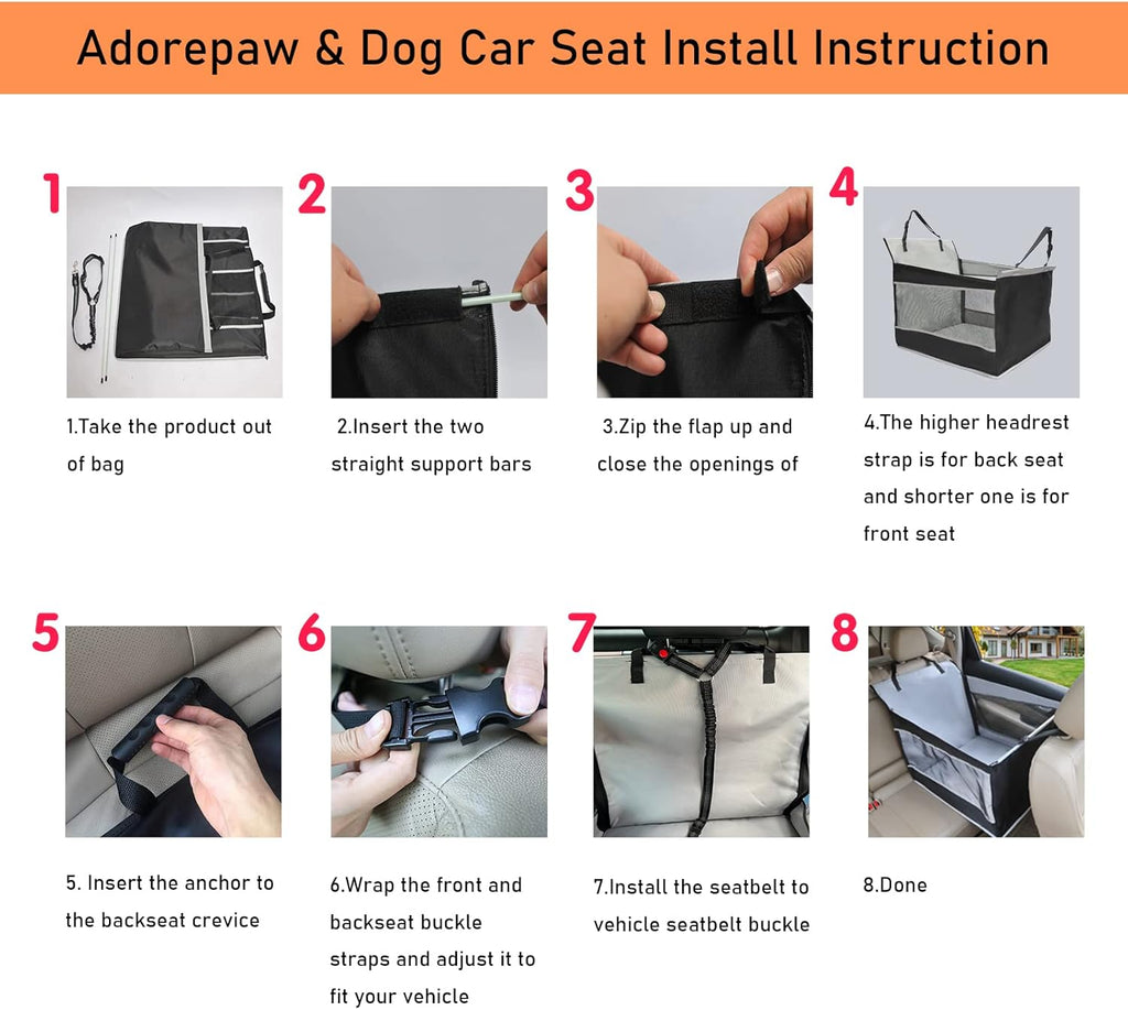 Dog Car Seat and Seat Extender T595401