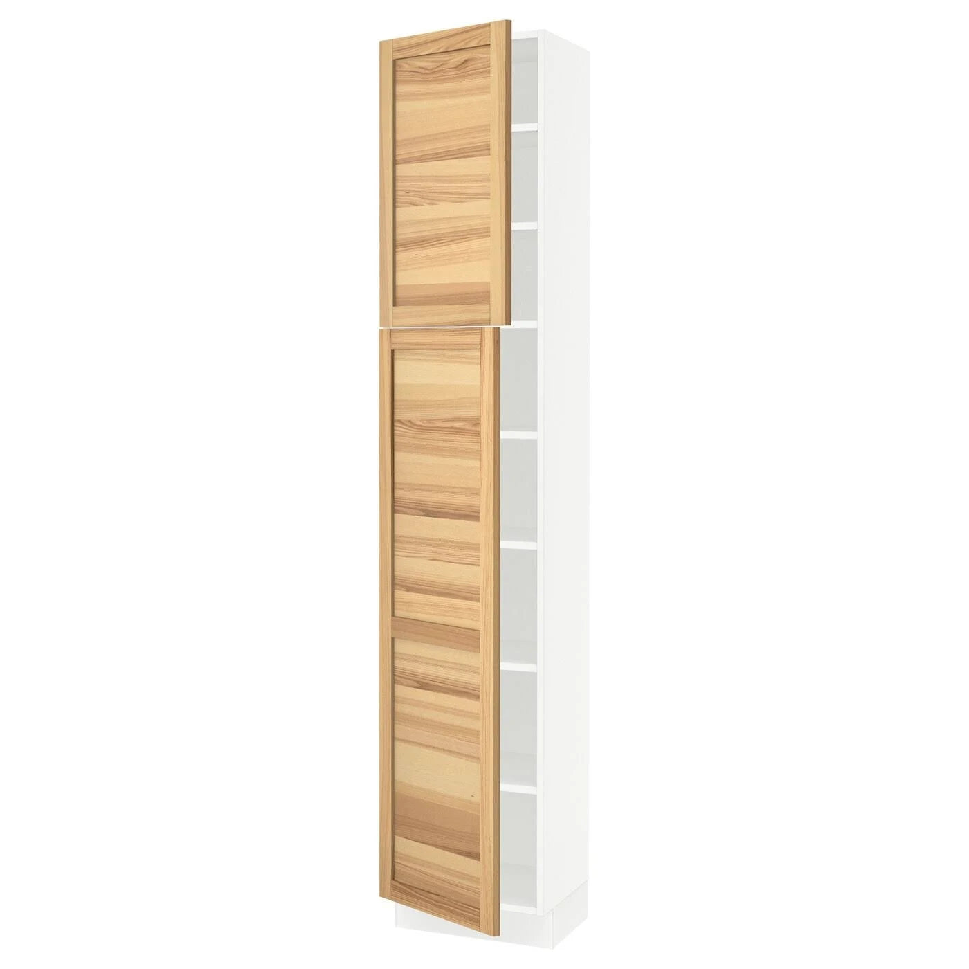 White High Cabinet with shelves and 2 Doors F36461