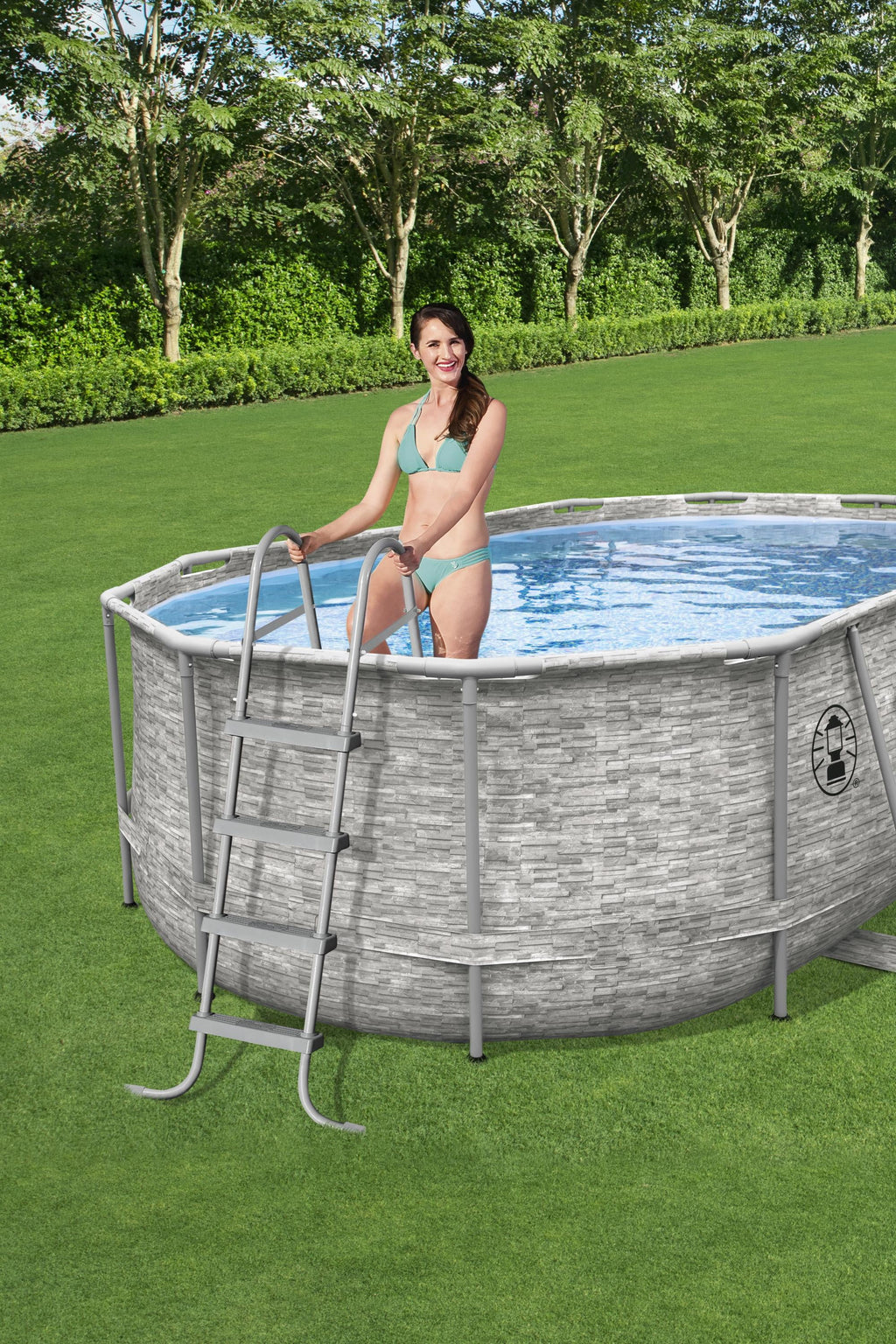 16' x 10' x 48" Oval Above Ground Pool Set V156