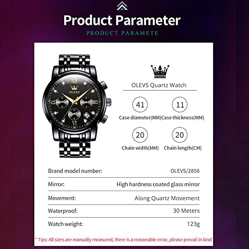 Quartz Luminous Water Resistant Chronograph Watch W44207