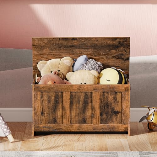 White and Walnut 39.3" Wooden Storage Bench T379