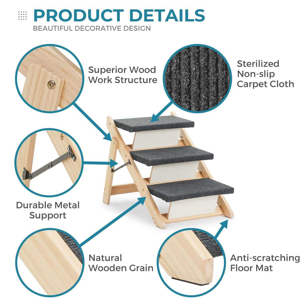 Wooden Pet Stairs F460