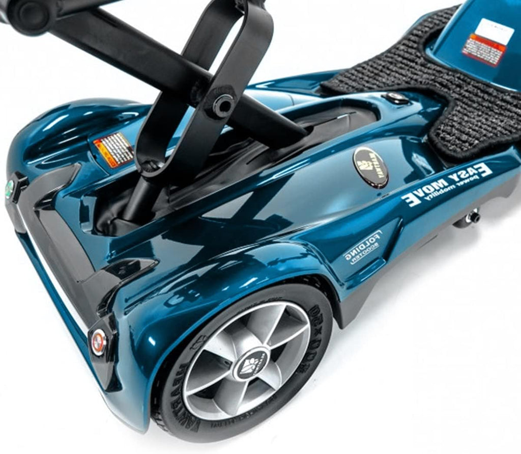 Fold Manual Folding Electric Mobility Scooter, 11.5 Ah Li Battery, Sea Blue Z479