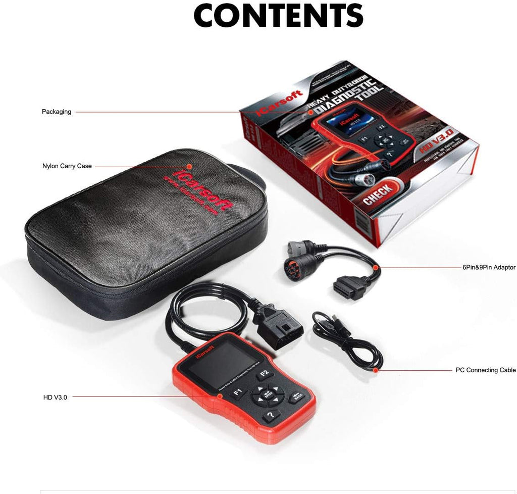 Heavy Duty Diesel Truck Diagnostic Scanner Tool Code Reader T694596