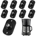 Self Adhesive Stainless Steel Universal Wheel Roller 360 Degree Rotation Sticky Pulley (8 Pieces) C69372