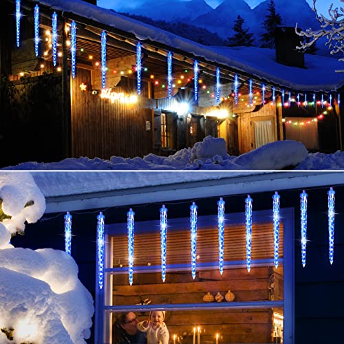 Blue 30ft 30 Tube 720 LED Meteor Shower Icicle Lights D18605
