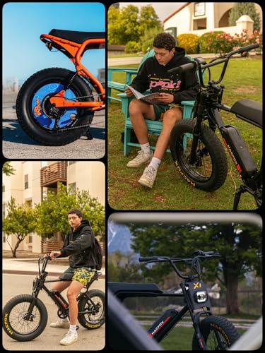 750W Electric Bike 20"x4" Fat Tires M95144