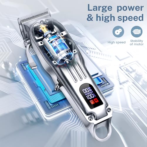 Silver Cordless Hair Clippers Set P2720
