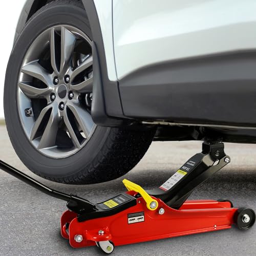 3 Ton Low Profile Steel Floor Jack with Dual Piston Quick Lift Pump E735