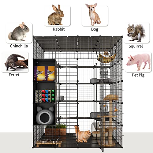 Large Cat Cage with Roof Hammock Platforms M204