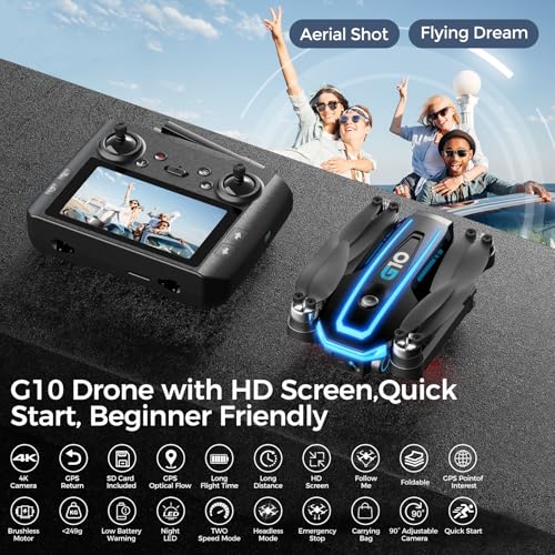 4K Camera Drone with GPS Auto Return B327