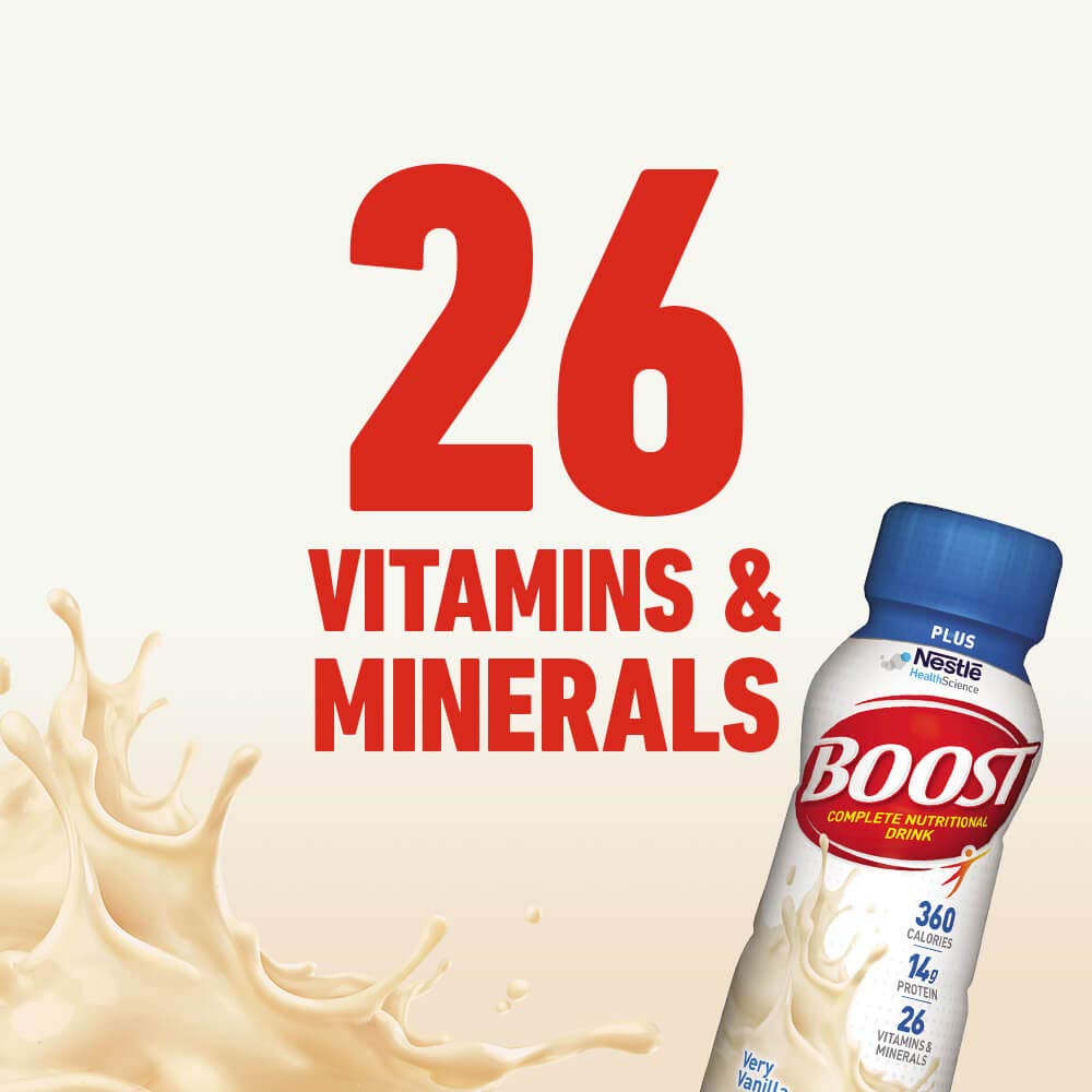 Very Vanilla 8 fl oz Bottle 12 Pack Nutritional Drink N831498