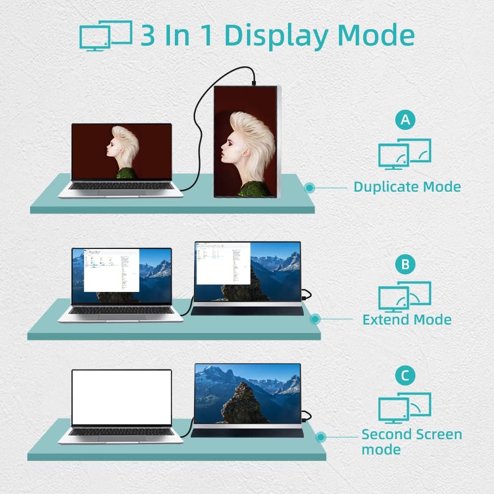 15.8'' 1080P FHD IPS Gaming Monitor with Speaker F587939