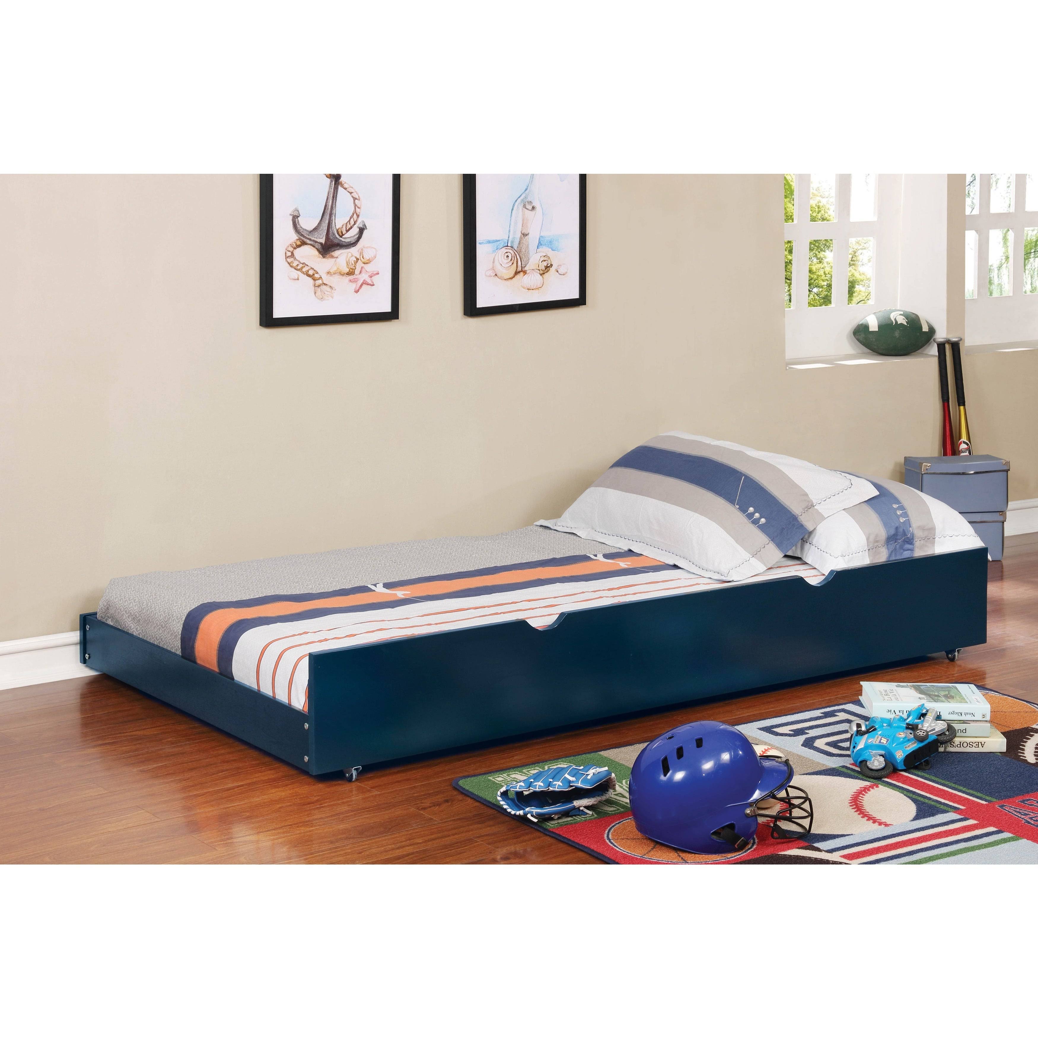 Gray Twin Solid Wood Pull-Out Trundle C737