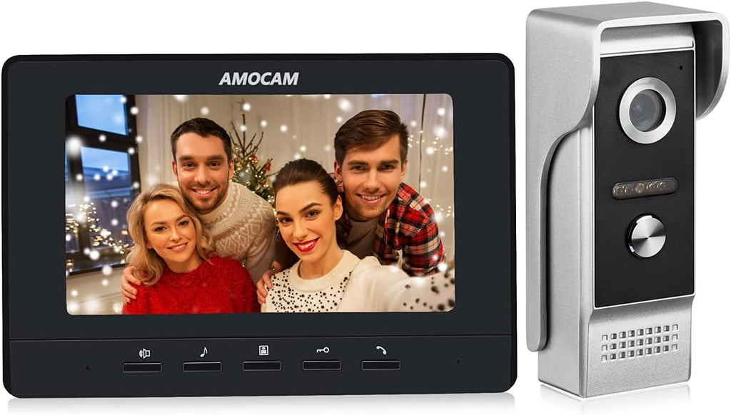 7 Inches Wired Video Door Phone with IR Night Vision Camera R9009