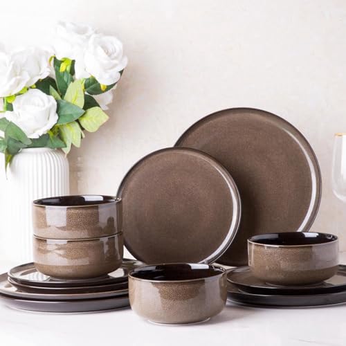 Green 18PCS Ceramic Dinnerware Set M7789
