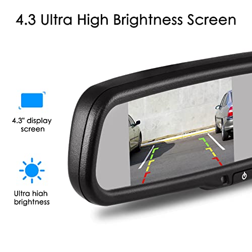 4.3" Rear View Mirror Camera with Night Vision Backup Camera P8156