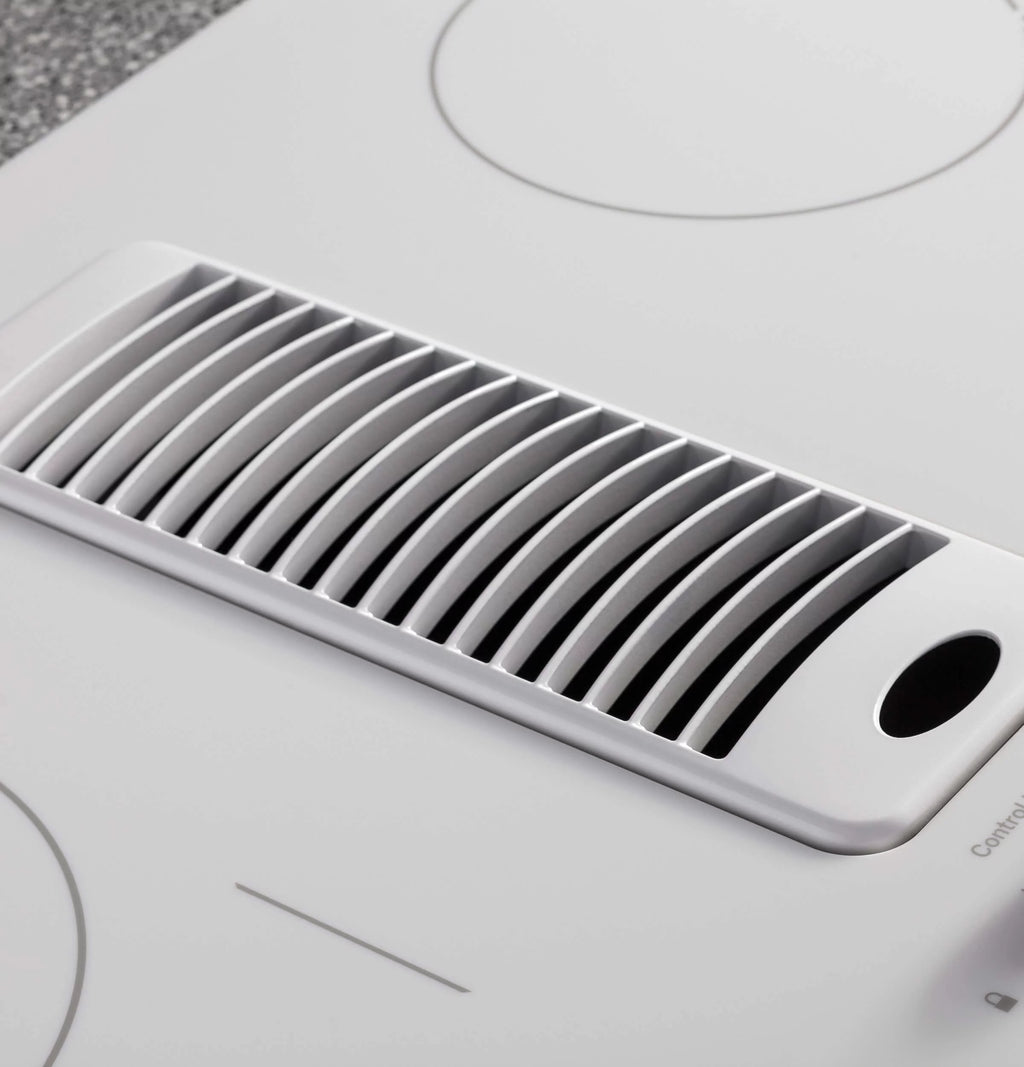 White 30 inch Downdraft Electric Cooktop D817