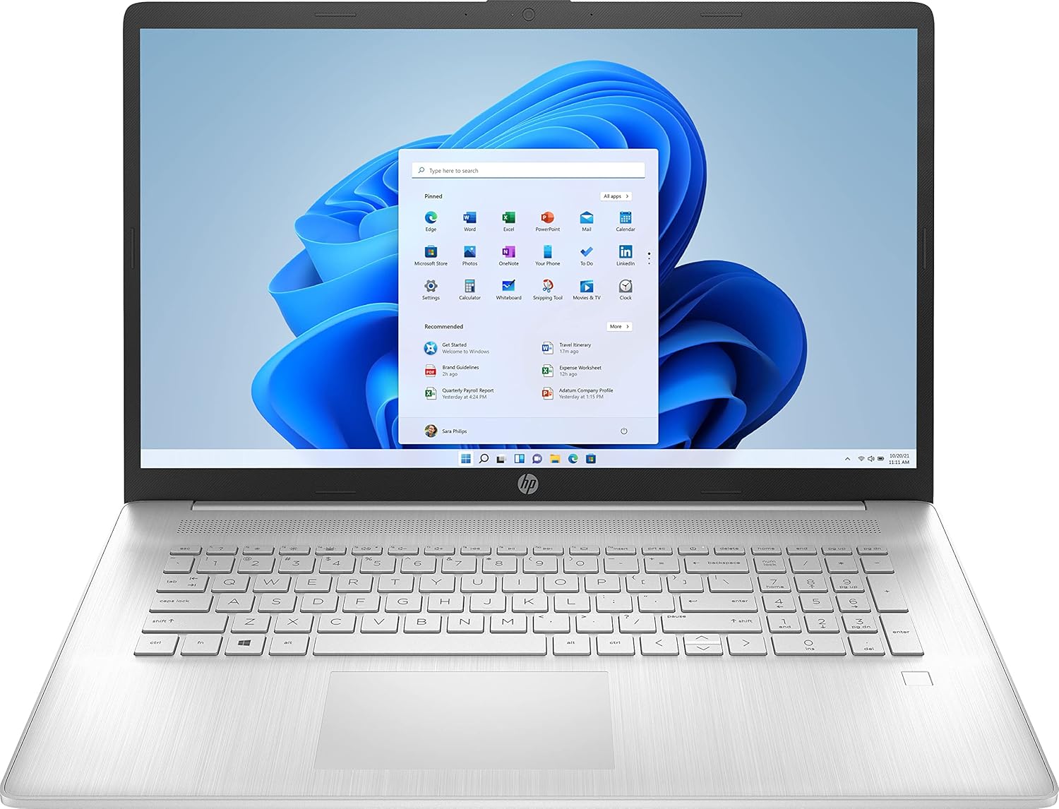 17.3'' Full HD Screen AMD Ryzen 5 5500U 16GB RAM 512GB SSD + 1TB HDD Windows 11 Home Natural Silver Laptop Z24946