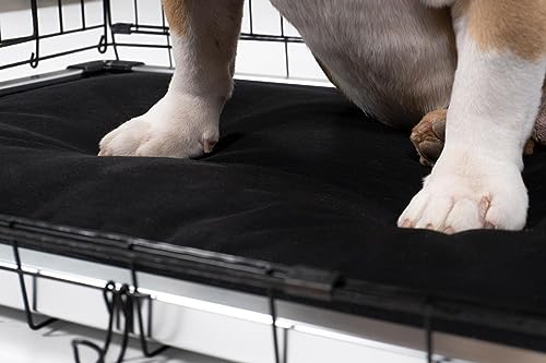 Chew Proof Padded Dog Crate Pad Mat, Small Size, Water Resistant, Sandstone D5030