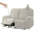 Orange 2 Seat Stretch Soft Recliner Sofa Cover C4858