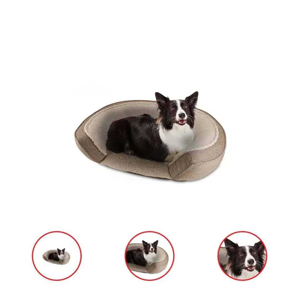 Step In Oval Round Cuddler Pet Dog Bed W696