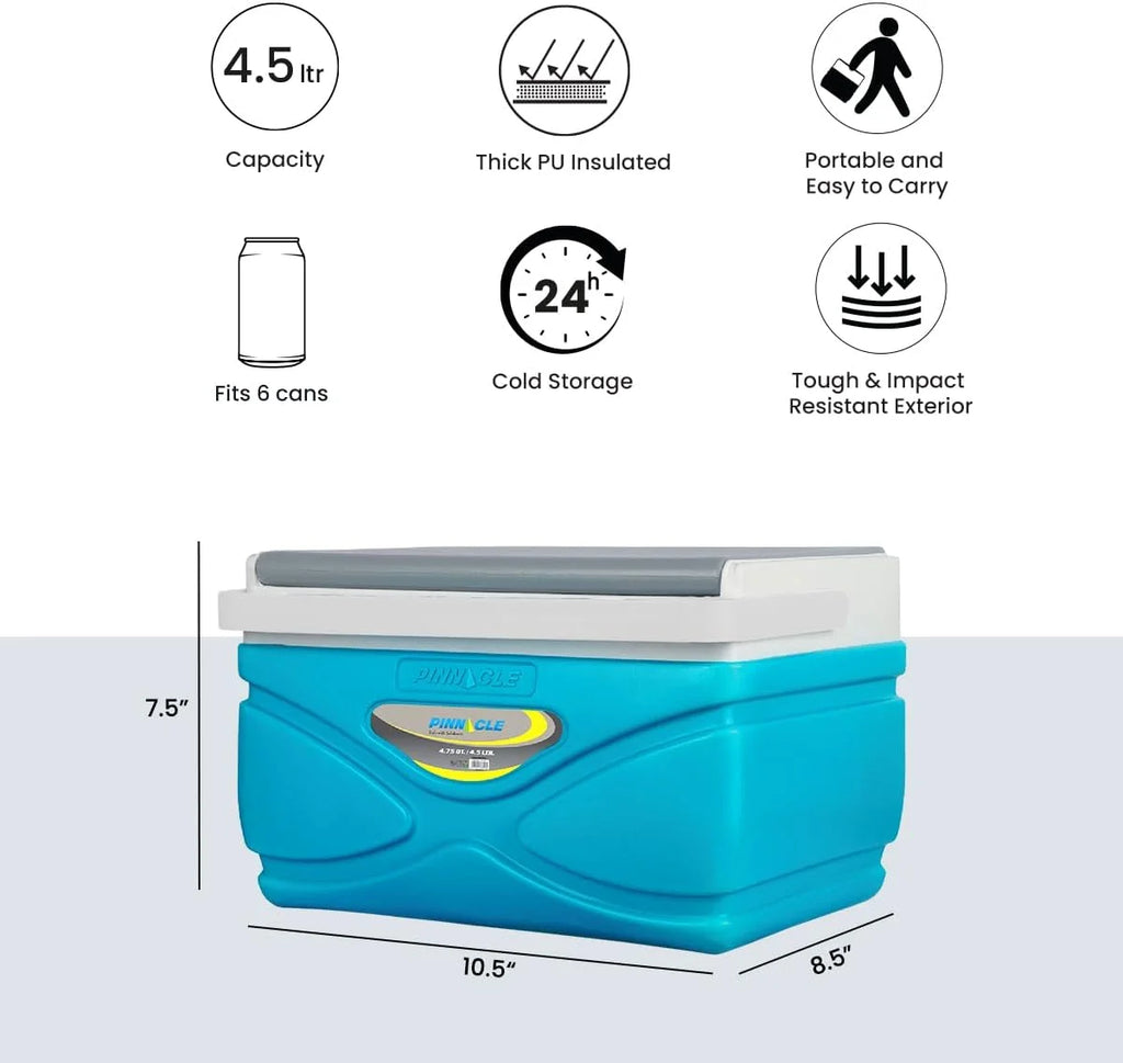Sky Blue 4.5 Liter Hard Portable Cooler S273