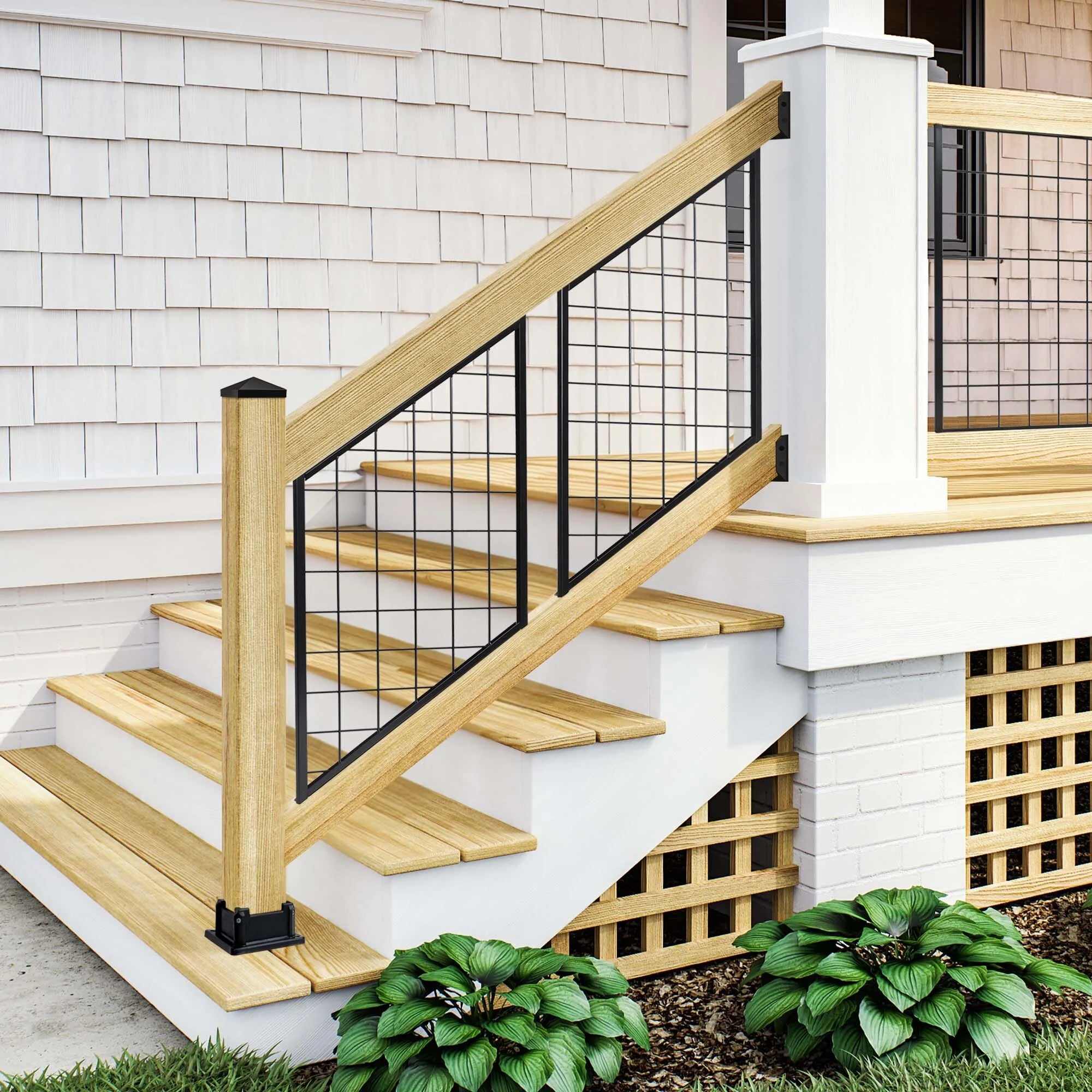 Black Hog Wire Stair Railing Kit M25941