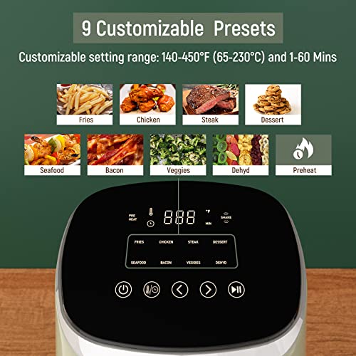 4.2QT Compact Airfryer with Nonstick Basket O493