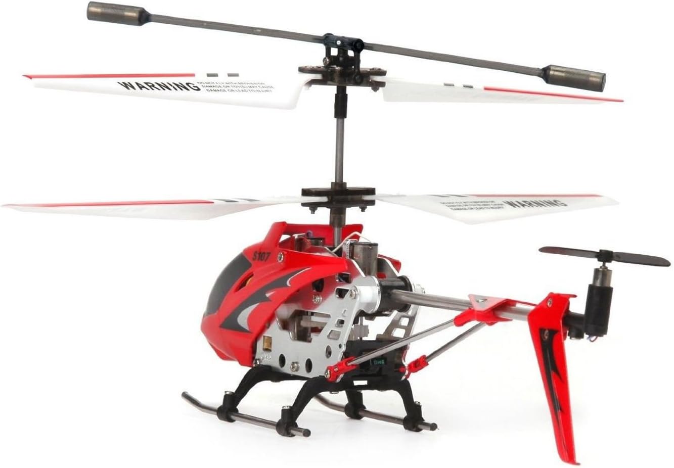 Red R/C Helicopter with Gyro S635
