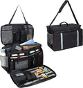 Black Car Front Seat Organizer with Reflective Strap U308