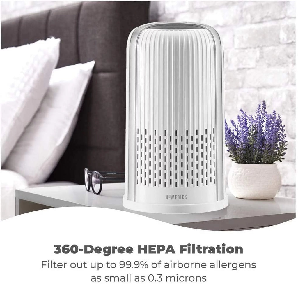 White 4-in-1 Tower Air Purifier with HEPA Filtration I511