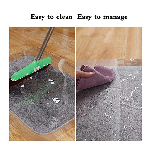 Clear Vinyl Plastic Floor Runner Protector Rug, 1.5mm Thick H82266