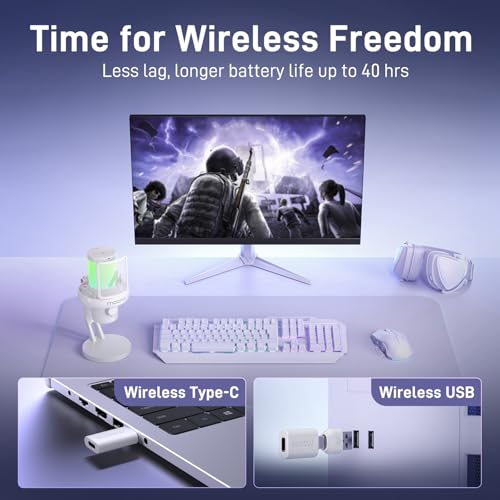 Wireless Microphone with 3-Level Noise Cancellation USB Mic X219026