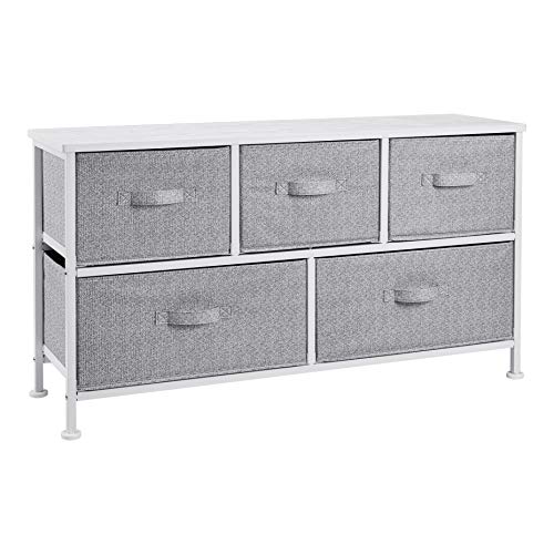 Bronze Fabric 5-Drawer Storage Organizer Unit S240
