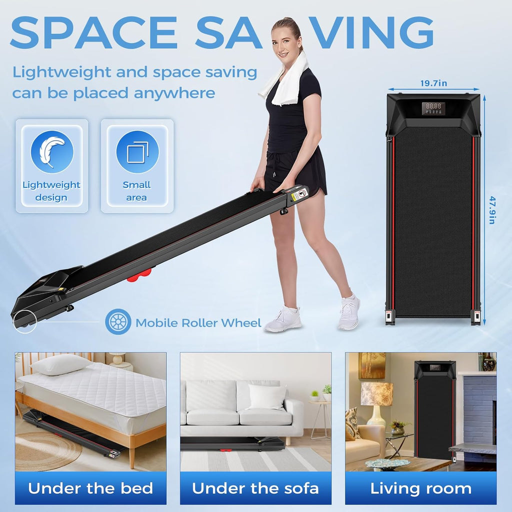 3 in 1 Portable Under Desk Treadmill, 320 lbs Capacity M794