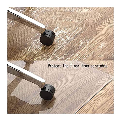 Clear Vinyl Plastic Floor Runner Protector Rug, 1.5mm Thick H82266
