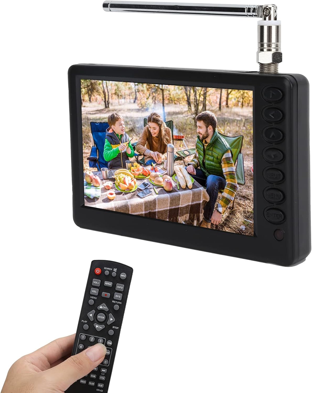5 Inch 1080P Portable Digital TV with Antenna and Rechargeable Battery A4186