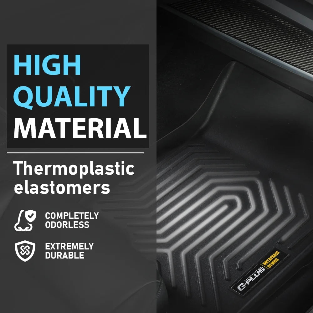 3pcs All Weather Floor Mats Set TPE Liners B427