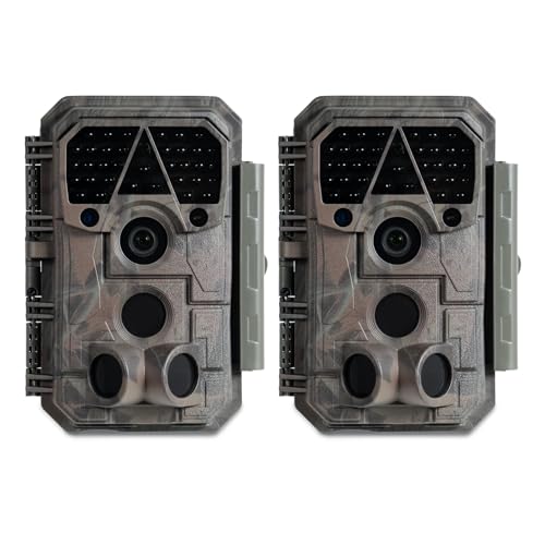 64MP 1296p No-Glow IR Night Vision Motion Activated Waterproof Trail Camera V88102
