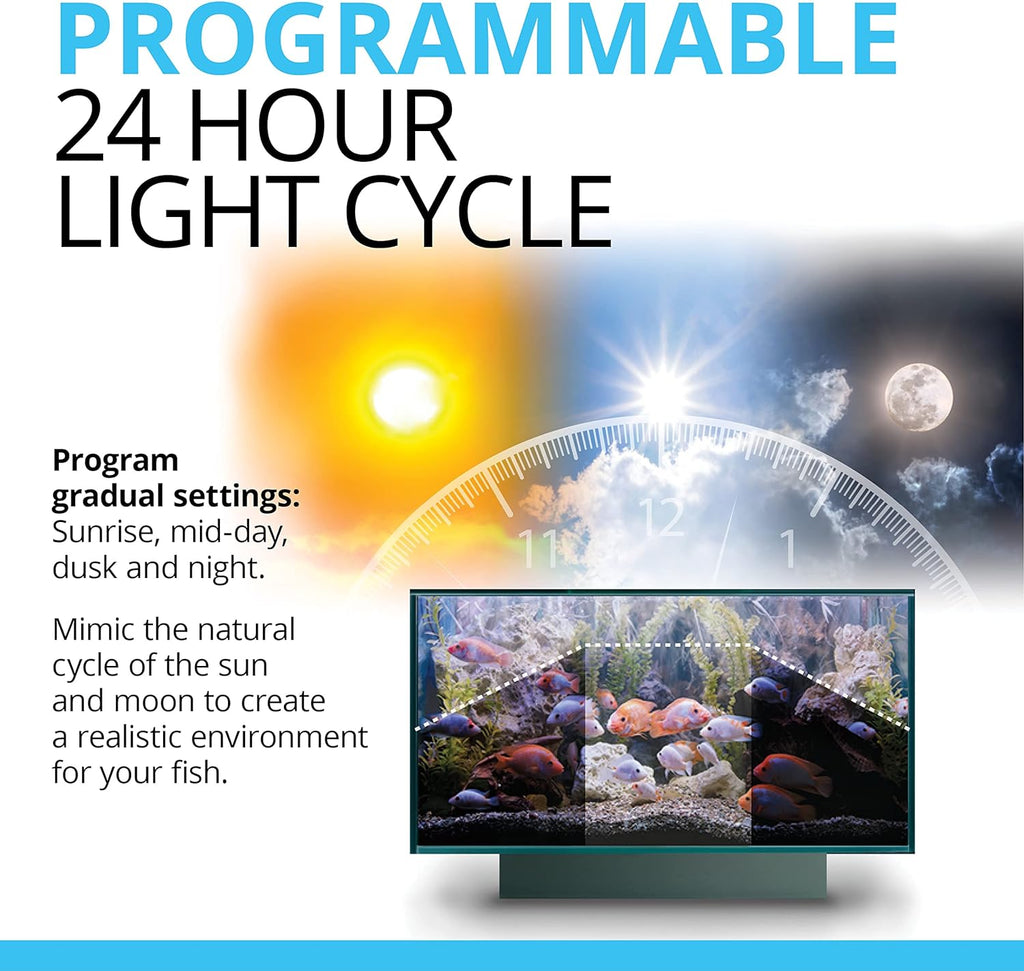 32.5 Gal. White Aquarium Kit with LED Lights and Filtration System L1431