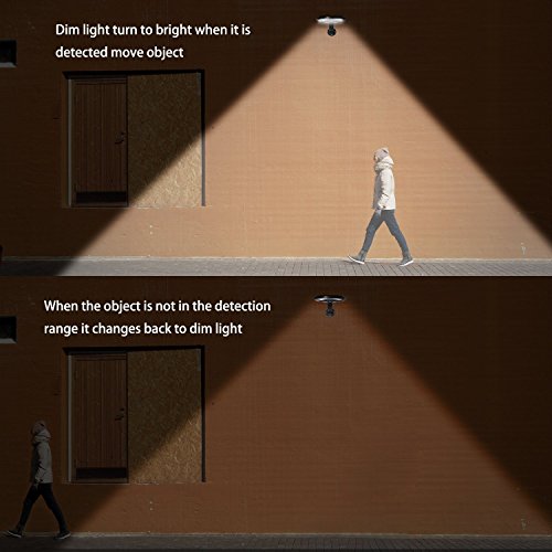 56 LED Solar Powered Motion Sensor Security Wall Lights with IP65 Waterproof O129