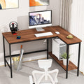 Brown L Shaped Corner Computer Desk 46" T8673