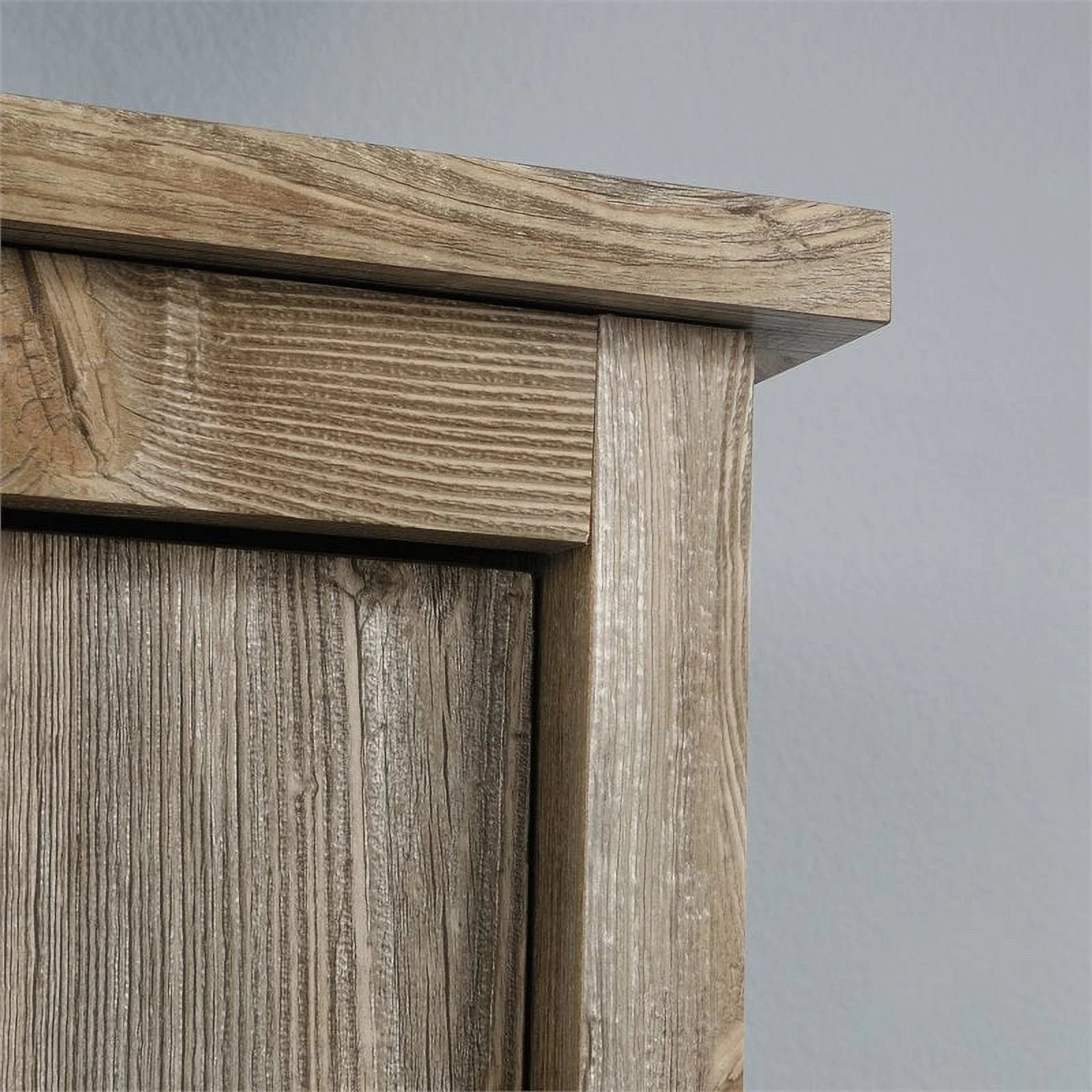 Modern Engineered Wood Storage Cabinet in Rustic Cedar/Brown A919808