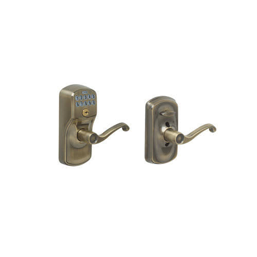 Satin Chrome Keypad Entry Leverset C9006