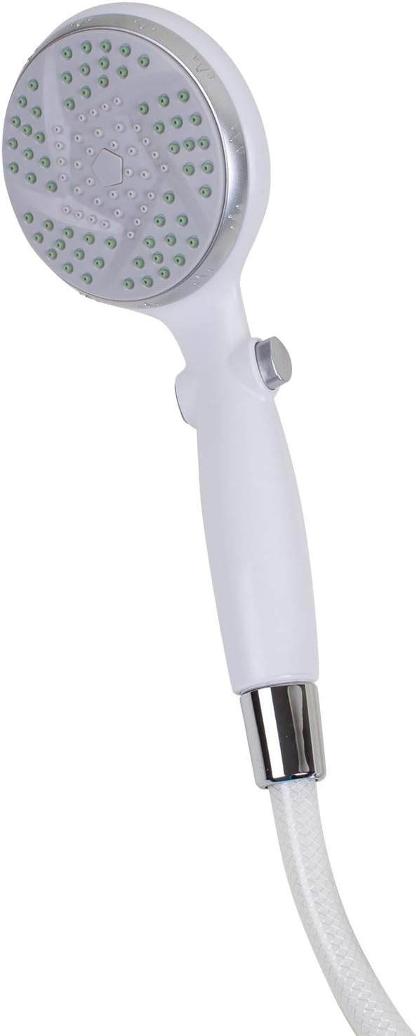 White Handheld Shower Head with 84" Hose J20095