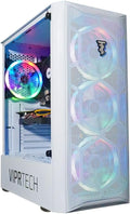 White Intel Core i7 AMD RX 580 8GB 16GB RAM 1TB NVMe SSD Desktop Computer Tower U380